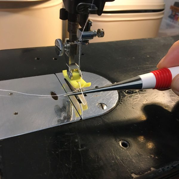 下糸を引き出した状態